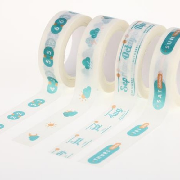 A4 STUDY PLANNER/ORGANIZER BASIC WASHI TAPE - Picture 7 of 8